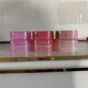 LANEIGE Bouncy & Firm Lip Treatment and Lip Sleeping Mask Bundle Plump